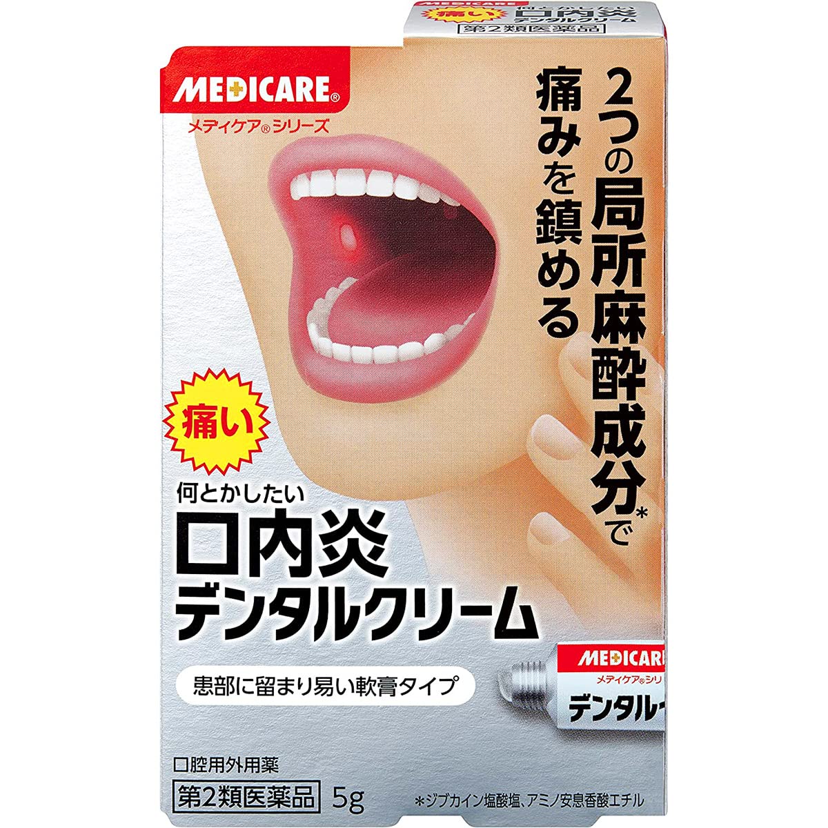 Amazon | 【第2類医薬品】デンタルクリーム 5g ×2 | 森下仁丹 | 口中改善